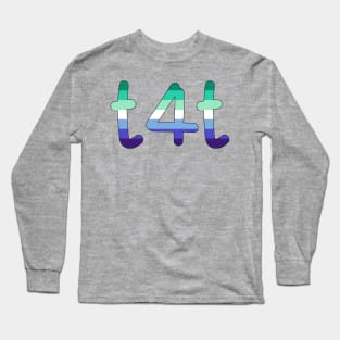 t4t (Gay Man Pride Colors) Long Sleeve T-Shirt